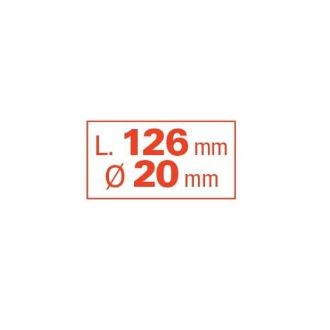 Kit axe de roue WERKA PRO avec écrous -flasques  ø20mm