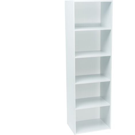 Meuble blanc de rangement WERKA PRO 5 niches (133 x 40 x 29 cm)