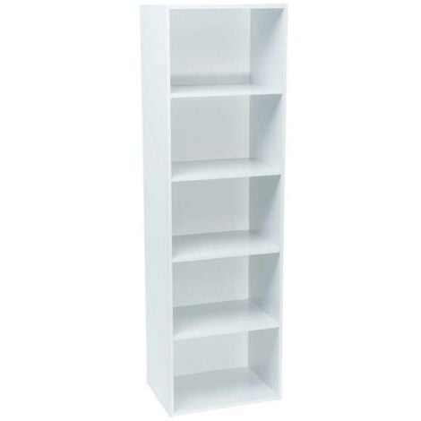 Meuble blanc de rangement WERKA PRO 5 niches (133 x 40 x 29 cm)