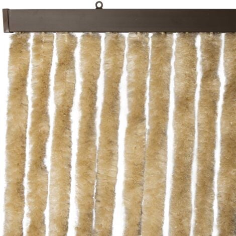 Rideau chenille beige uni WERKA PRO 90 x 220 cm