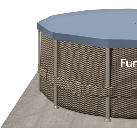 Piscine tubulaire ronde Funsicle marron Ø3,66m x h1,22m Marron Marron
