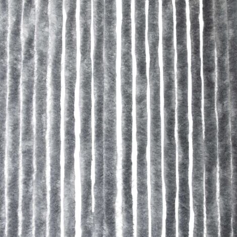 Rideau chenille gris foncé uni WERKA PRO 90 x 220 cm