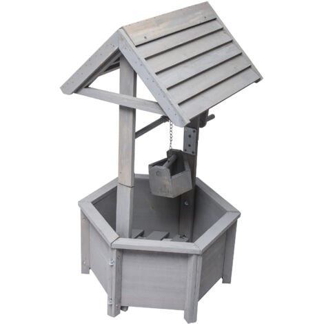 Puits décoratif en bois WERKA PRO   38x42x82cm