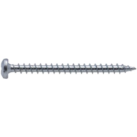 Vis agglo tête ronde PZ zinguée cruciforme Viswood 5x40 mm (lot de 7 vis)