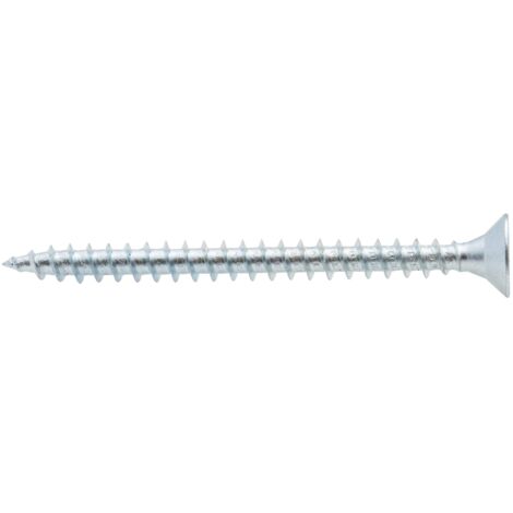 Vis à bois tête fraisée PZ zinguée Viswood filet total 5x50 mm (x100 vis)