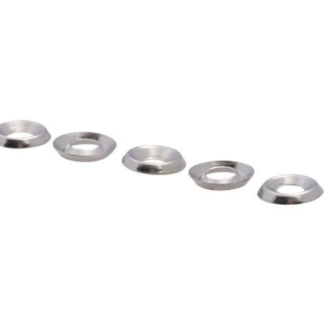 Rondelle cuvette nickelée Viswood 4,5x13mm ép:2,3mm (lot de 15 rondelles)