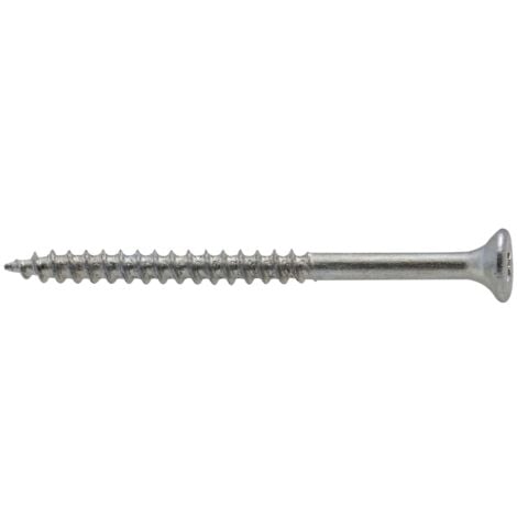 Vis à bois tête fraisée PZ zinguée Viswood filet total 6x70 mm (x8 vis)