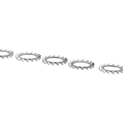 Rondelle éventail type AZ zinguée Viswood Ø 5mm (lot de 50 rondelles)