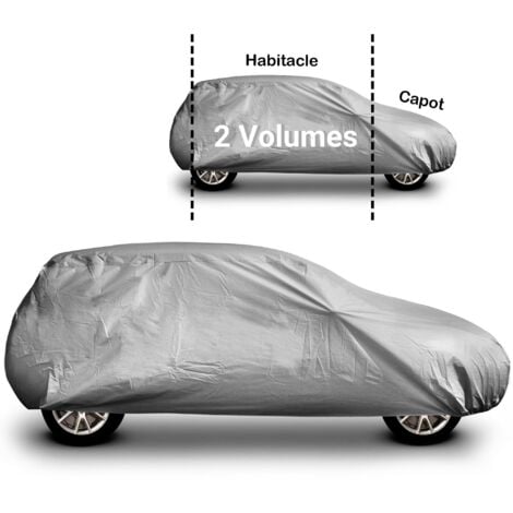 Housse voiture 2 volumes doublée WERKA PRO TAILLE XL (508x203x155cm)