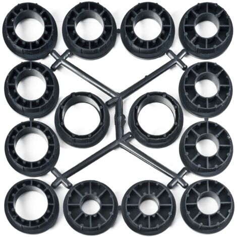 Kibros Brosse Circulaire Inox 200 Mm - Fil Dur 0.30 Mm, Alésage 32 Mm Avec Réducteurs, Pour Meuleuse Et Touret