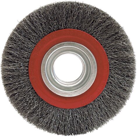 Brosse Métallique Conique Pour Meuleuse 80 Mm - Leman 06425, Acier Ondulé, Filetage M14