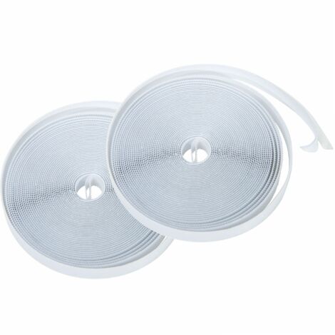 Werka Pro – Bande adhésive de fixation 1cm x 5m – Lot de 2 bobines – Pour fixation tulle souple en PVC – Surface adhésive élevée
