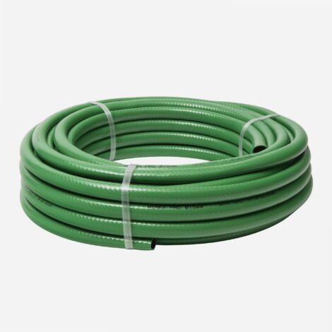 Werka Pro – Tuyau d'arrosage guipé vert Ø15mm – Longueur 20m – Pression maximale 21 bar – Traitement anti UV et anti algues