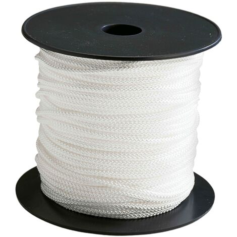 Corderies Tournonaises – Tresse en polypropylène 3mm x 100m – Résistance à la rupture 140kg – Traitement anti-UV – Pour applications maritimes et terrestres
