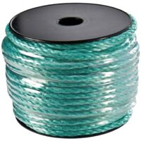 Corderies Tournonaises – Corde polypropylène 40 m haute résistance Ø 6 mm – Résistance 590 kg – 3 brins – Pour arrimage et traction