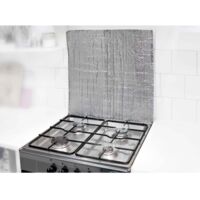 Protection Anti-Éclaboussures Cuisine 76x30cm - Tôle Galvanisée, Pliable, Anti-Adhésive - Pour Cuisinière & Mur