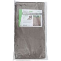 Brise-vue Taupe 300g/m², 1,50m X 10m - Polyéthylène Résistant Aux UV, œillets Aluminium - Pour Terrasse, Jardin, Piscine