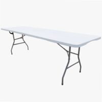 Werka Pro – Table pliante rectangulaire 239 x 74 x 74 cm – 10 places – Plateau en polyéthylène – Structure en acier – Résistance 150 kg - PRO 239 X