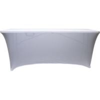 Housse nappe WERKA PRO pour table 150cm Blanc - Blanc