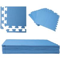 Dalle pour piscine bleu  50x50cm  1cm épaisseur 8 pièces WERKA PRO