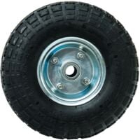 Roue gonflable 10 métal Ø 260 x 85mm WERKA PRO Alésage 16mm
