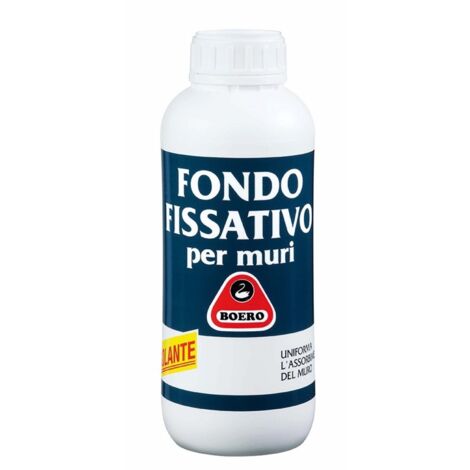 Fissativo boero base di resine acriliche in emulsione isolante per muri, 1 litro (1/2)
