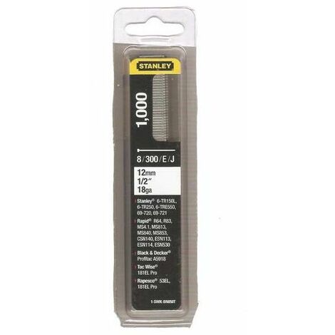 Graffette tipo j Stanley 12 mm set 1000 pezzi