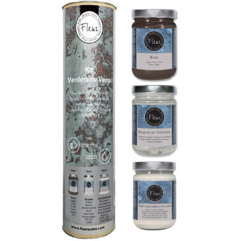 Vernice effetto Verderame in Kit Fleur Metallo Anticato
