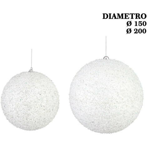 SFERA PLASTICA CHRISTIE BIANCO D200
