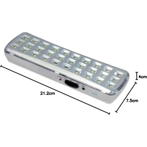 LAMPADA DI EMERGENZA 30 LED SMD BATTERIA AL LITIO ANTIBLACKOUT (1/5)