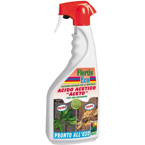 FLORTIS ACIDO ACETICO CORROBORANTE SPRAY 1 LITRO AZIONE DISERBANTE