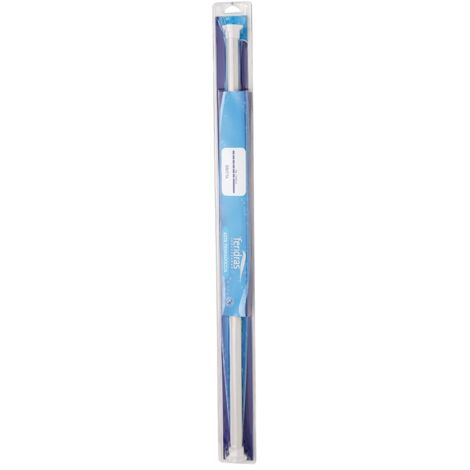 ASTA PER TENDA DOCCIA DRITTA BIANCA TELESCOPICA 75-125 CM (1/3)
