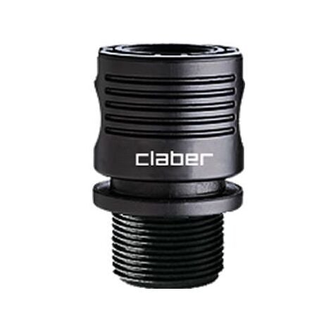 Kit Irrigazione Giardino Claber Ø 3/4” - Con Lancia, Raccordi Quick-Click | Made In Italy, Pratico E Durevole