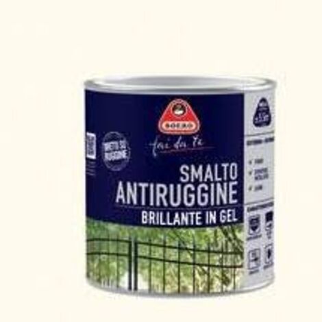 SMALTO ANTIRUGGINE BRILLANTE IN GEL MARRONE 0,5 L