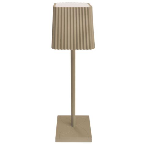 LAMPADA DA TAVOLO A LED TORTORA SENZA FILO DIMMER LUCE CALDA TOUCH RICARICA USB (1/2)