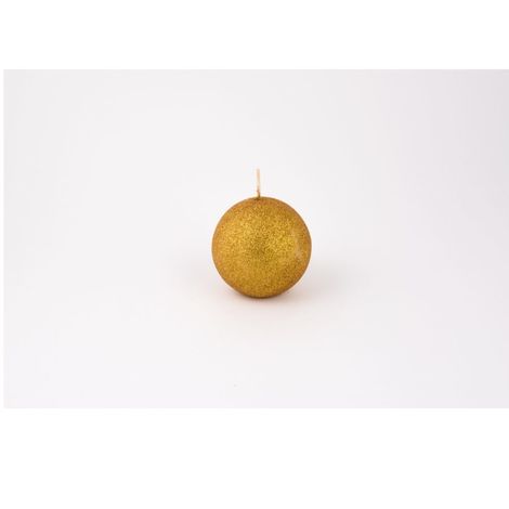 CANDELA SFERA GLITTER ORO