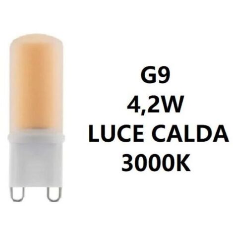 LAMPADINA LED G9 GLASS FROST 4,2W 470LM 3000K 20 PZ