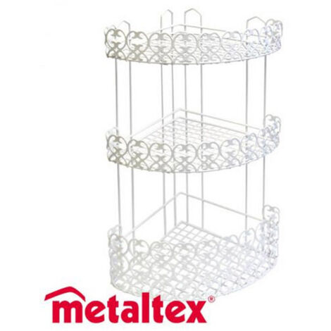 MENSOLA BAGNO FLORENZ ANGOL.3P 25x25 h 51 METALTEX (1/5)