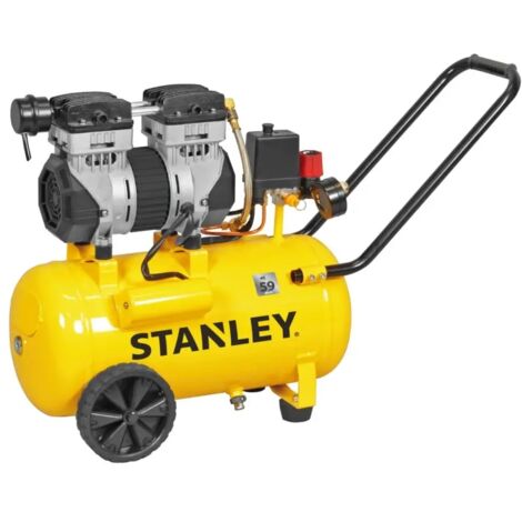 Stanley Compressore Silenziato DST 150 8 24 per Lavori di Fai da Te in Brico e Giardino