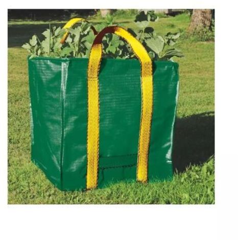 Sacchi Per Rifiuti Da Giardino 120L - Confezione Da 2 Con Guanti, Riutilizzabili, Tessuto Resistente Impermeabile, Manici Rinforzati Per Foglie E Sfalci - 4