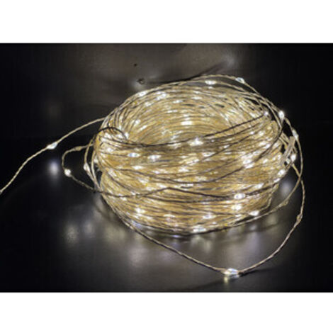 CATENA LUMINOSA 180 GOCCE LED C/GIOCHI BIA CALDO