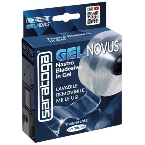 NASTRO BIADESIVO IN GEL GELNOVUS NANO TECNOLOGIA 30MMX3MT DI SARATOGA