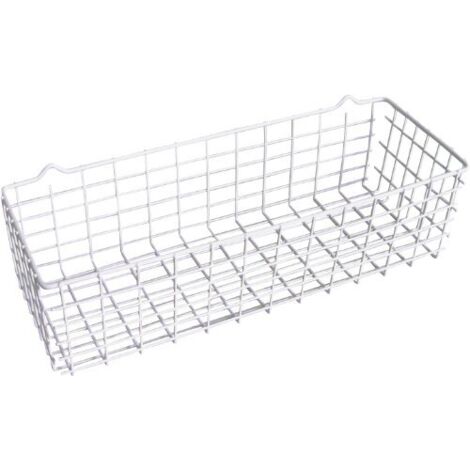 METALTEX Cestello portaoggetti in metallo bianco 33x12x9cm per organizzare con stile e funzionalita'