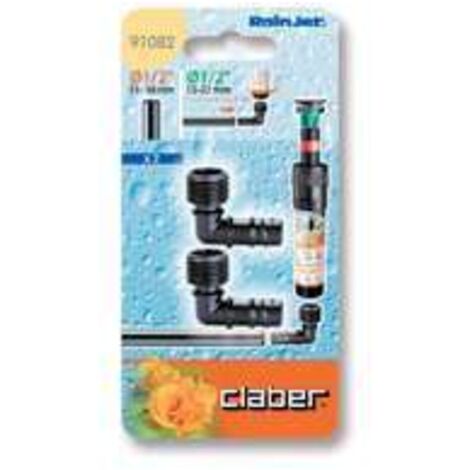 Gomito Filetto 1/2" 15-21Mm,BLISTER 2 PZ da Claber (1/5)