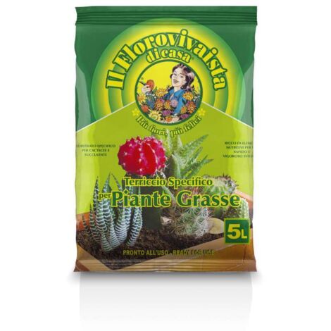 substrato per piante grasse, 5 litri - euroterriflora