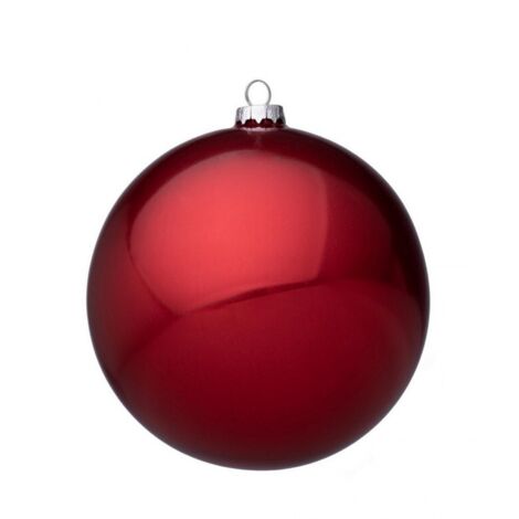 PALLA DI NATALE IN VETRO ROSSO SHIMMER D150