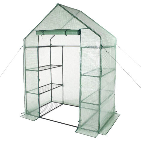 SERRA DA GIARDINO CON TELO PE PIANTE ORTO FIORI 143x73x195cm 8PIANI