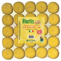 Tealights citronella 4 h, 25 pezzi - orvital spa