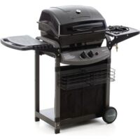 barbecue a gas sochef "piu saporillo" con cottura a pietra lavica 2 bruciatori - cod. g20513
