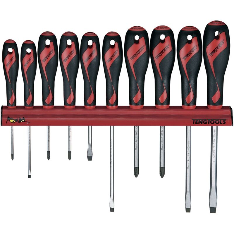 Tournevis 10x sur support mural Teng Tools WRMD10N